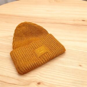 Acne Mustard Knit Beanie